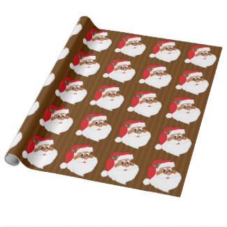 african american santa claus christmas gift wrapping paper african american santa claus christmas gift wrapping paper